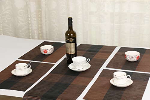 Famibay pvc table placemats and table runner - heat ins…