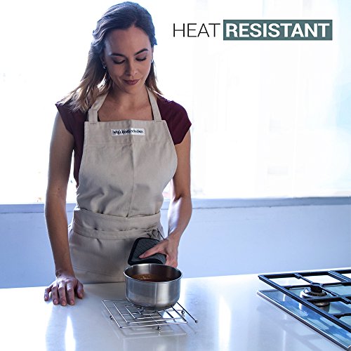 Trivet Set for Hot Dishes or Teapot | Double Coated Chrome Finish Kitchen Accessories for Tables - Modern Collection for Table Decor - Thumbnail 5
