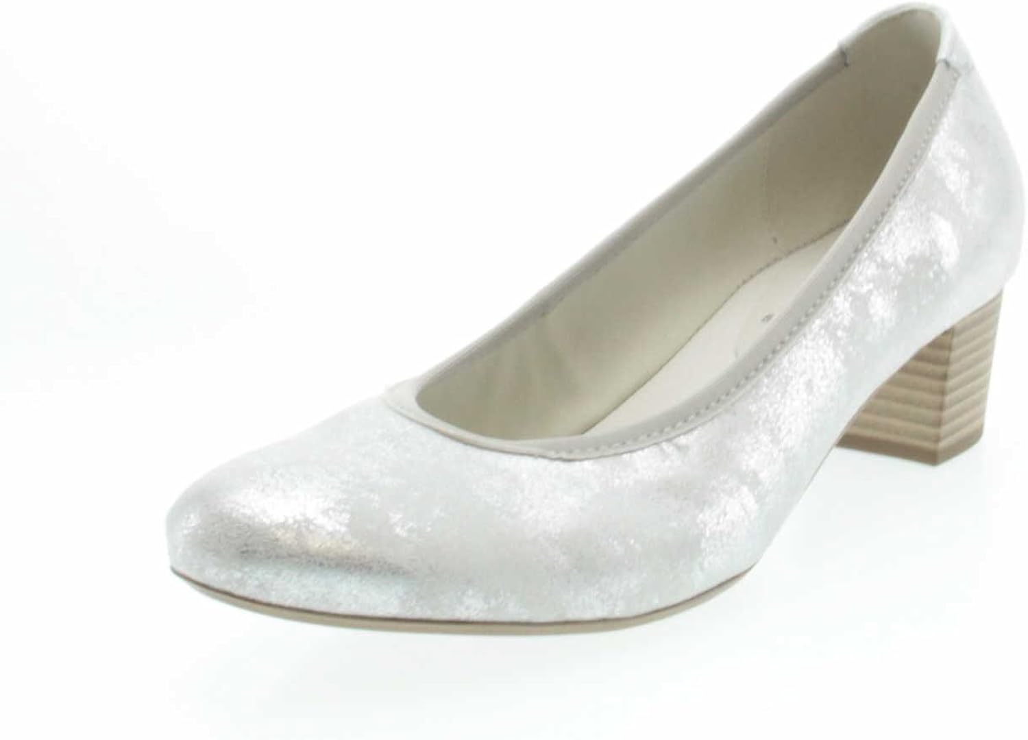 gabor silver court shoes
