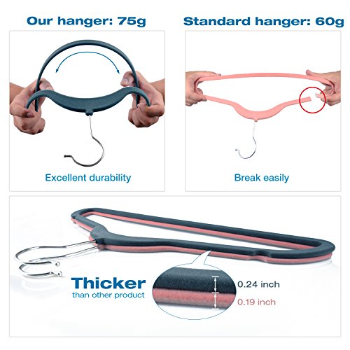 Velvet Hangers IEOKE Nonslip Clothes Hangers Heavy Duty 360 Swivel Hanger Hook Ultra Thin Clothes Racks Perfect for Space Saving (30 PACK)