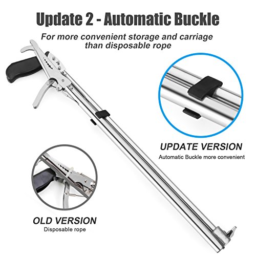 Fnova Upgraded 47 Inch Professional Collapsible Snake Tongs Reptile