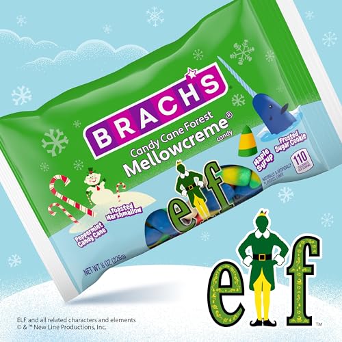 BRACH’S HOLIDAY ELF MELLOWCREME CANDY, 8OZ