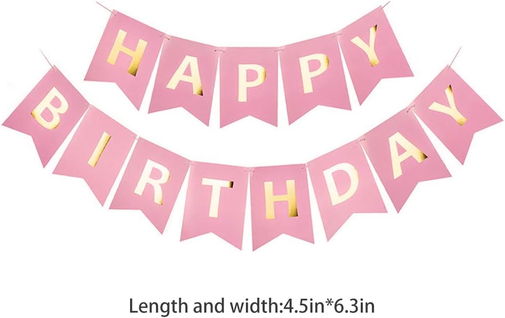 Pargleev Number 50 or 05 Helium Foil Balloons 50th 05th Happy Birthday Banners Bunting Set including 32 inch Mylar Foil Balloons for Men Women Boys Girls Party Decorations Rose Gold - Image 3