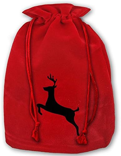 Christmas Drawstring Gift Bags Deer Matt Todd Santa Pouch For Gifts Packaging Reusable Pouches