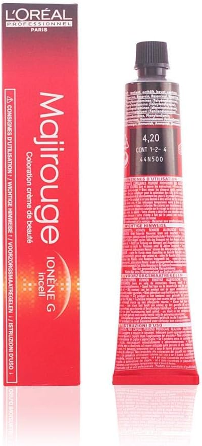 Loreal MAJIROUGE EU ABSOLU 4.20 14B V511, No. 4.20 Burgundy Brown, 50 ml (Pack of 1)