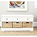 SAFAVIEH American Homes Damien 3-Drawer Storage Unit, 0, Distressed Cream