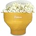The Original Salbree Collapsible Silicone Microwave Popcorn Popper Maker Machine, Microwavable Bowl Holds 16 Cups, Uses Hot Air and Oil Always Optional - The Most Colors Available (Yellow)