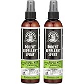 Grandpa Gus's Mouse Repellent Spray, Peppermint & Cinnamon Oil Formula, Repels Mice & Rats from Nesting, Chewing in Homes/RV, Boat/Car, Storage & Wiring, 8 fl oz (2 Bottles)