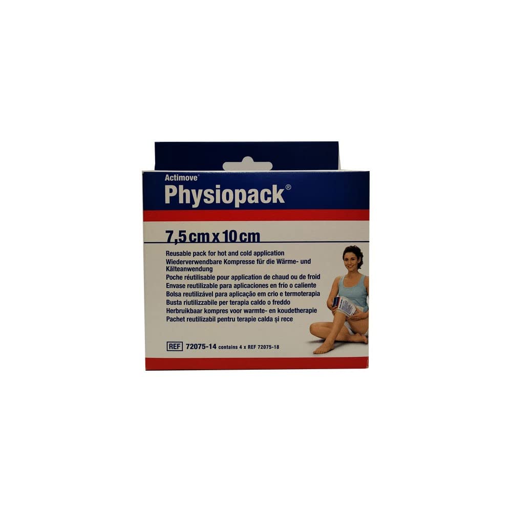 PHYSIOPACK ACM 4 Packs 7.5 x 10 cm Individual Box + Cover Attachment Heating Pad