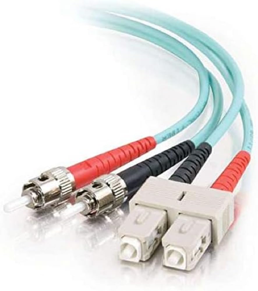 C2G 7m Fibre/Fiber Optic Cable for 10Gb Base-SR and 10GBase-LRM SC/ST 10Gb LSZH Duplex Multimode 50/125 Fibre