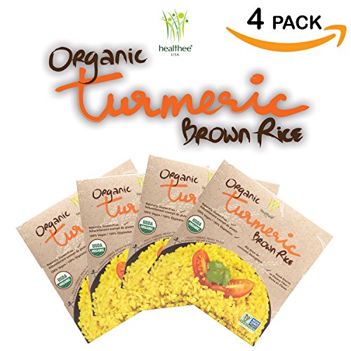 Healthee Organic Brown Rice, Gluten Free, Fully Cooked and ReadytoEat