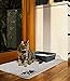 Smiling Paws Pets - Extra Large Cat Litter Mat - Pet Rug - Catches Litter That Spills Outside Litter Box - Easy to Clean - Non-Slip - Litter Box Mat - Kitty Litter Catcher - Grey XL Size (47