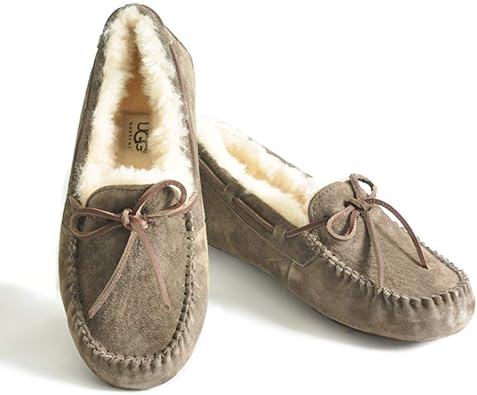 Amazon アグ Australia Dakota ムートン スリッポン モカシン レディース もこもこ 暖かい ぺたんこ シューズ 正規品 トバッコ ベージュ 茶 Us6 22 5 23cm 並行輸入品 Ugg アグ モカシン