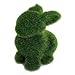 Tinksky Handmade Artificial Turf Grass Animal Rabbit Home Office Ornament (Green)