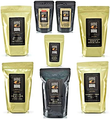 Oakridge BBQ The Ultimate Competition BarBQ Kit – Contains Eight (8) of the Most Popular Barbeque Rubs and Seasonings