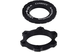 Saipor Bicycle Center Lock Adapter with Lock Ring, 6-Bolt Disc Brake Rotor Adapter Hub Spacer Aluminum Alloy Centerlock Adapt