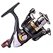 Sougayilang Spinning Fishing Reels with Left/right Interchangeable Collapsible Wood Handle Powerful Metal Body 5.2:1/5.1:1 Gear Ratio Smooth 11BB For Inshore Boat Rock Freshwater Saltwater Fishing