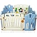 Kiddygem Puzzle and Beep Fun Baby 10 Panels Playpen, Blue