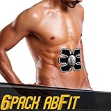 Hi-Intensity 6 Pack AbFit Electro Muscle Abdominal Trainer - Get Your Abs FIT, Anytime Anywhere!