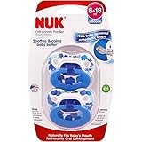 NUK Day & Night Glow Pacifier (6-18m) 2pk Silicone, Boy Designs