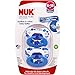 NUK Day & Night Glow Pacifier (6-18m) 2pk Silicone, Boy Designs