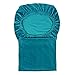 smiry Velvet Stretch Dining Room Chair Covers Soft Removable Dining Chair Slipcovers Set of 4, Peacock Green