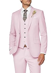 Wangyue Men Suit 3 Piece Suits for Men Wedding Suit