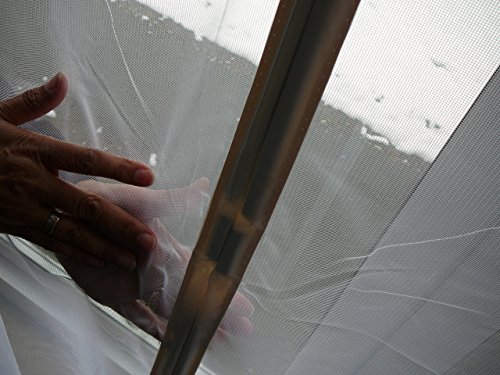 [- Flyscreen Queen Door Magnetic Patio Door Premium Quality White 120cm Wide x 215cm High  -]