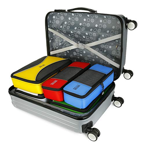 PRO Packing Cubes 6 Piece Travel Bags Organizer for Luggage Multi