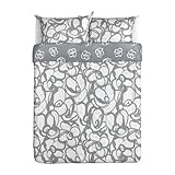 Ikea Klanglilja Duvet Cover and Pillowcases, Full/Queen, White