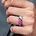 ThunderFit Silicone Rings, 7 Pack Wedding Bands for Women - 5.5 mm Wide