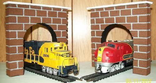 Model Train HO Gauge/Scale Tunnel Portal - Set of 2 | Made in The USA