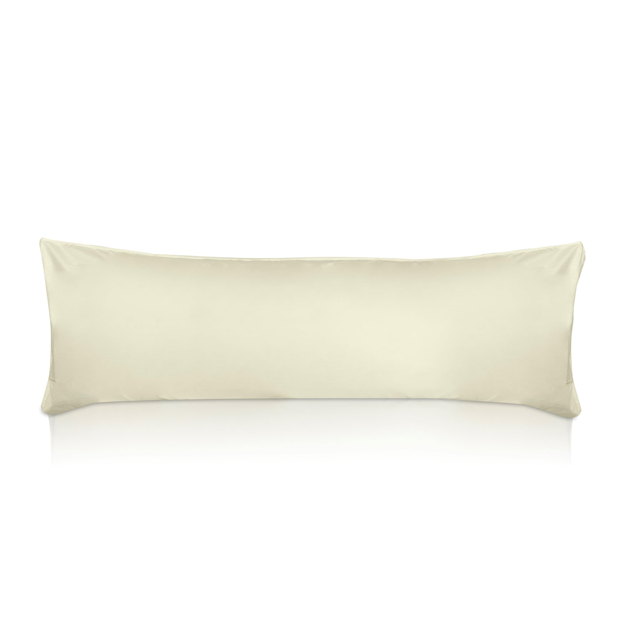 Pillowtex Cotton Body Pillow Cover (Ivory - 20" x 72")