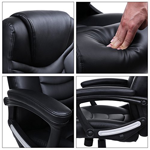 SONGMICS-Sedia-da-UfficioStabileResistente-Durevole-Altezza-Regolabile-Ergonomica-Nero-OBG21B