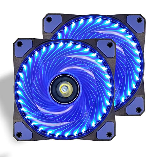 Ventilador de PC,CONISY 120 mm LED Gaming Ultra Silencioso Ventiladores
