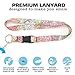 Buttonsmith Map Premium Lanyard - with Buckle and Flat Ring - Made in the USA