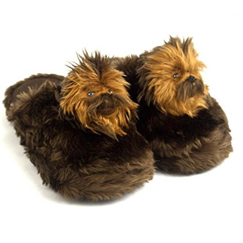 Star Wars Movie Chewbacca Character Warm Bedroom Footwear Scuff Slippers LG