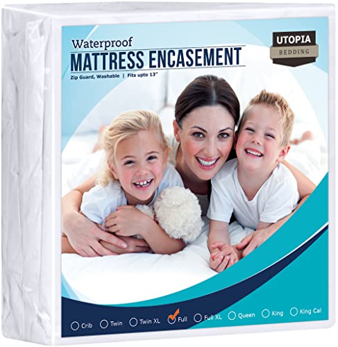 Utopia Bedding Zippered Mattress Encasement Full