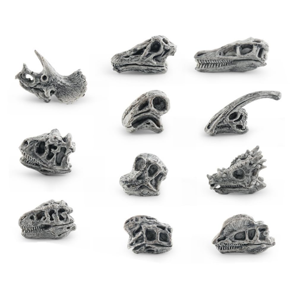 Photo 1 of 2inch Aquarium Decoration Realistic Animal Skulls Fish Tank Small Skull (11, Grey)