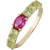 Bony Levy 14K Yellow Gold Blue Topaz Color Stackable Ring