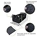 MIU COLOR Car Trunk Organizer for SUV, Collapsible Trunk Storage Organizer, Securing Straps, Non Slip Bottom(Black)
