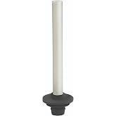 Krowne 23-150 Universal Overflow Pipe, Plastic Overflow Tube for Bar Sinks, Fits 1", 1-1/4" &amp; 1-1/2" Drains, Includes Heavy Duty Rubber Grommet, 8-1/2" Overall Height