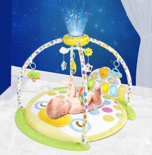 Teodore Playmat for Infant, Baby Play Mat, Tummy Time Mat for Playing, Crawling, Floor Playmats Gym Activity Center with Toys Pillow Piano Projector Mobile for Infants Care Newborn Boy and Girl Mats
