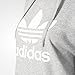 adidas Originals Women's Trefoil Hoodie, Medium Grey Heather/White, Small