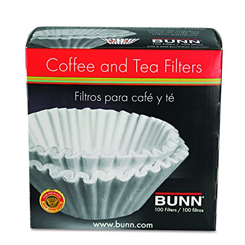 BUNN BCF100BCT Coffee Filters, 8/10-Cup Size, 100 per Pack (Case of 12 Packs)