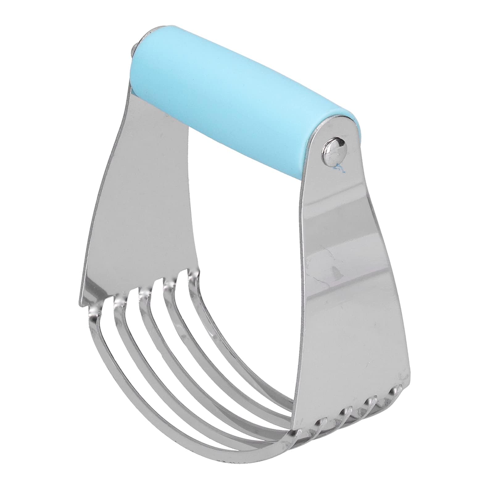 Zerodis Chef Dough Blender,Professional Pastry Cutter with Heavy Duty Stainless Steel Blades for Making Crisp and Fluffy Bread Crust Baking Cake Pastry (Blue)