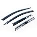 KUST YD5011w Auto Window Rain Guards, Rain Guards for Car Window,Window Deflector Fit for 2015 2016 2017 Nissan Murano,Pack of 4 Pieces Chrome Windows Visors,Sunroof Rain Guard Nissan Murano