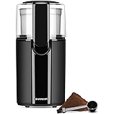 SHARDOR Coffee Grinder Electric, Coffee Bean Electric, Herb, Nut Grain Grinder with 1 Removable Stainless Steel Bowl, Black