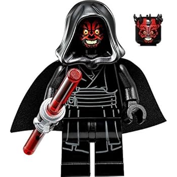 Amazon.com: LEGO Star Wars Minifigure - Darth Maul with Dual Lightsaber