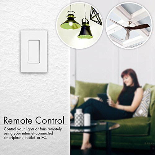 ENERWAVE ZWave Plus Switch, ZWave Switch, Smart Light Switch with Smart Meter ZWave Energy